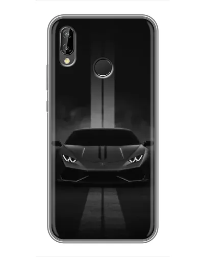 Чехол для Huawei P Smart Plus (Nova 3i, INE-LX1) с картинкой «Lamborghini симметрия дорог»