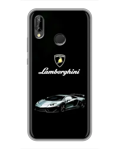 Чехол для Huawei P Smart Plus (Nova 3i, INE-LX1) с картинкой «Логотип Lamborghini классика»