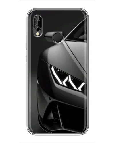 Чехол для Huawei P Smart Plus (Nova 3i, INE-LX1) с картинкой «Lamborghini фары детализация»