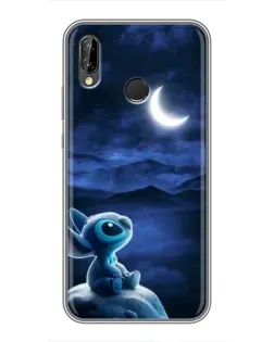 Чехол для Huawei P Smart Plus (Nova 3i, INE-LX1) с картинкой «Лунная ночь Стича»