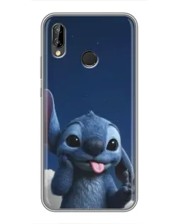 Чехол для Huawei P Smart Plus (Nova 3i, INE-LX1) с картинкой «Стич в облаках»