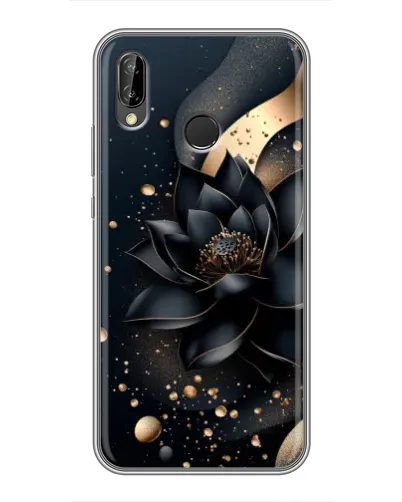 Чехол для Huawei P Smart Plus (Nova 3i, INE-LX1) с картинкой «Черный лотос»