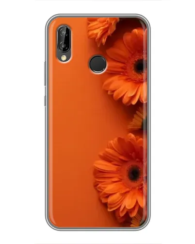 Чехол для Huawei P Smart Plus (Nova 3i, INE-LX1) с картинкой «Оранжевые герберы»