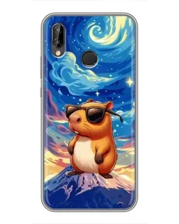 Чехол для Huawei P Smart Plus (Nova 3i, INE-LX1) с картинкой «Капибара Ван Гога»