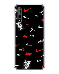 Чехол для Huawei P Smart Pro с картинкой «Nike Mix Pattern»