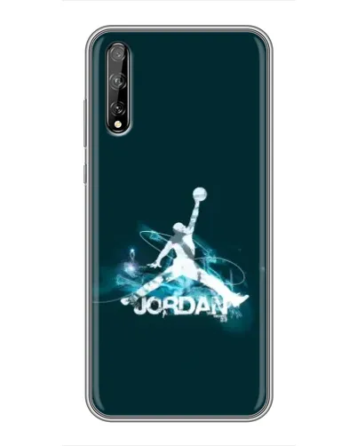 Чехол для Huawei P Smart Pro с картинкой «Jordan Blue Fire»