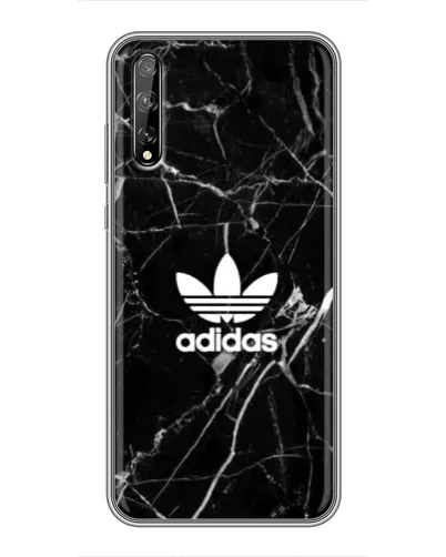 Чехол для Huawei P Smart Pro с картинкой «Белый мрамор Adidas»