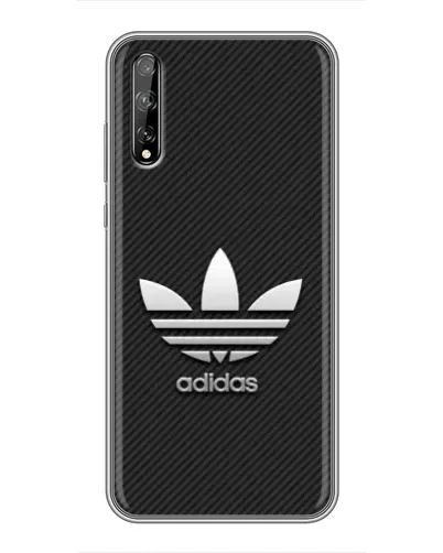 Чехол для Huawei P Smart Pro с картинкой «Adidas Карбоновая текстура»