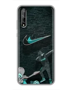 Чехол для Huawei P Smart Pro с картинкой «Спортивный арт Nike»