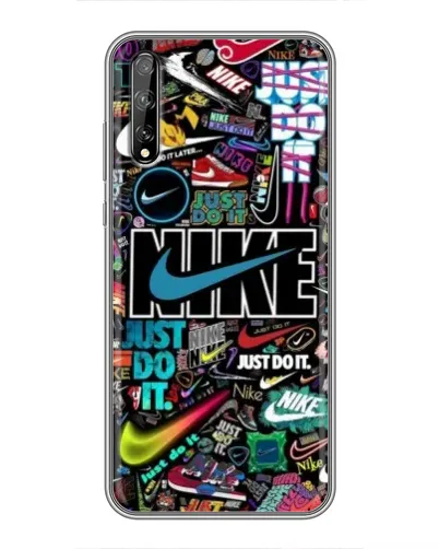 Чехол для Huawei P Smart Pro с картинкой «Яркий коллаж Nike» Чехол для Huawei P Smart Pro с картинкой «Яркий коллаж Nike»