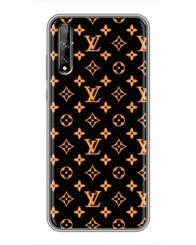 Чехол для Huawei P Smart Pro с картинкой «Золотая монограмма LV»