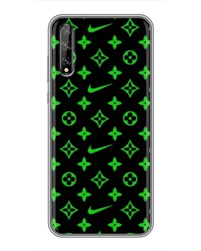 Чехол для Huawei P Smart Pro с картинкой «Неоновый принт LV»