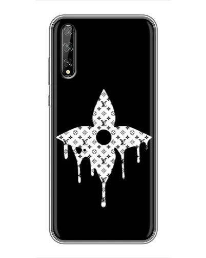 Чехол для Huawei P Smart Pro с картинкой «Цветочная монограмма»