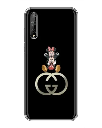 Чехол для Huawei P Smart Pro с картинкой «Минни Маус на лого»