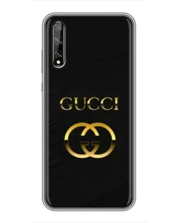Чохол для Huawei P Smart Pro з картинкою «Золотий логотип Gucci»