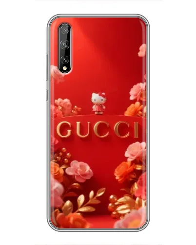 Чехол для Huawei P Smart Pro с картинкой «Gucci — золотой сад»