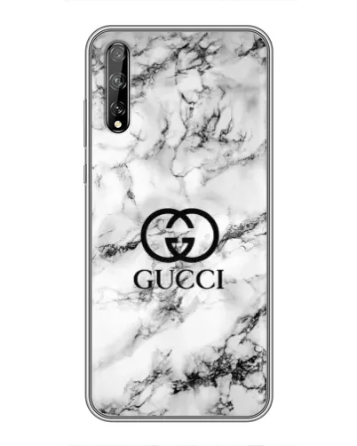 Чехол для Huawei P Smart Pro с картинкой «Gucci — мраморный шик»