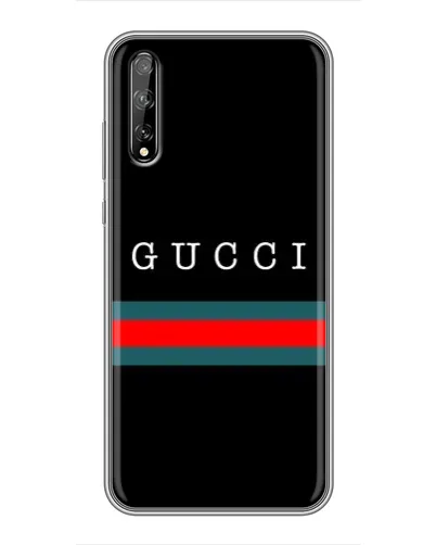 Чехол для Huawei P Smart Pro с картинкой «Gucci — красный пояс»