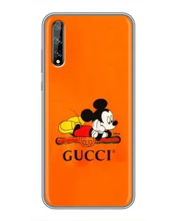 Чохол для Huawei P Smart Pro з картинкою «Міккі Маус Gucci — помаранч»