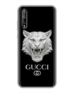 Чохол для Huawei P Smart Pro з картинкою «Gucci — срібний лев»