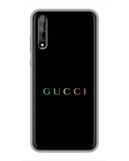 Чохол для Huawei P Smart Pro з картинкою «Gucci — неоновий мінімалізм»