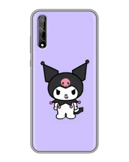Чехол для Huawei P Smart Pro с картинкой «Kuromi — нежный фиолетовый»