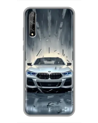 Чехол для Huawei P Smart Pro с картинкой «BMW в свете фар»