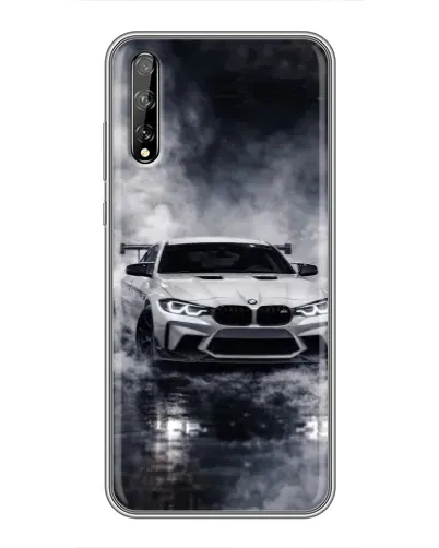 Чехол для Huawei P Smart Pro с картинкой «BMW сквозь туман»