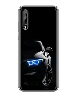 Чехол для Huawei P Smart Pro с картинкой «BMW — ночной взгляд»
