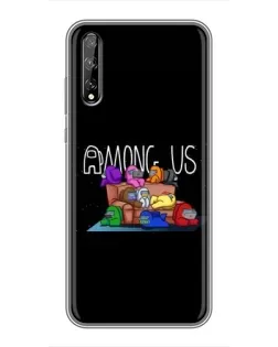Чохол для Huawei P Smart Pro з картинкою «Логотип Among Us»