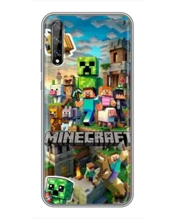 Чохол для Huawei P Smart Pro з картинкою «Замок Minecraft»