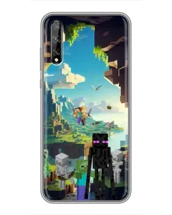 Чохол для Huawei P Smart Pro з картинкою «Ендермен у лісі»