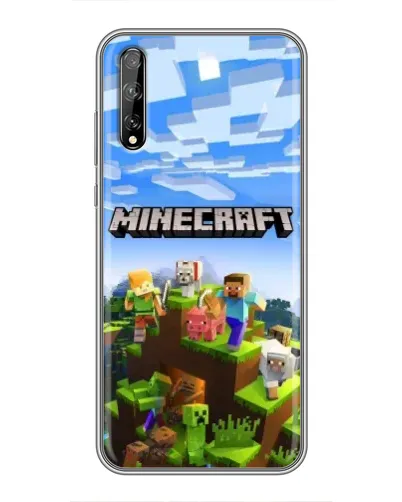 Чехол для Huawei P Smart Pro с картинкой «Minecraft классический мир»