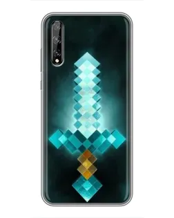 Чохол для Huawei P Smart Pro з картинкою «Алмазний меч неон»