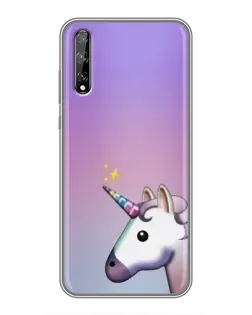 Чехол для Huawei P Smart Pro с картинкой «Единорог градиент» Чехол для Huawei P Smart Pro с картинкой «Единорог градиент»