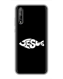 Чехол для Huawei P Smart Pro с картинкой «Рыба Jesus»