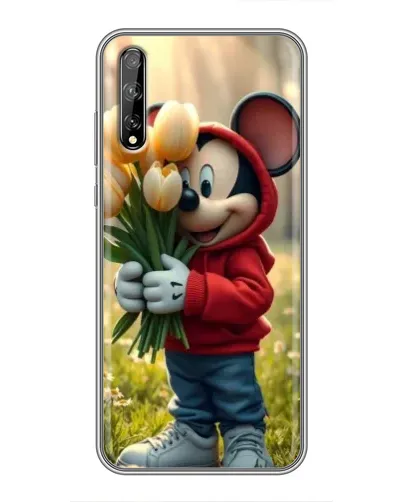 Чехол для Huawei P Smart Pro с картинкой «Микки с тюльпанами» Чехол для Huawei P Smart Pro с картинкой «Микки с тюльпанами»