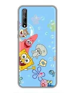 Чехол для Huawei P Smart Pro с картинкой «Веселые пузырьки»