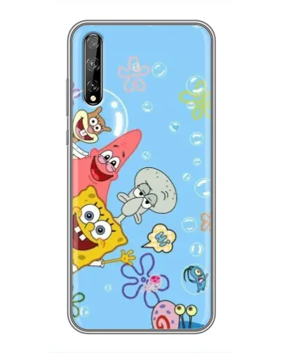 Чехол для Huawei P Smart Pro с картинкой «Веселые пузырьки»