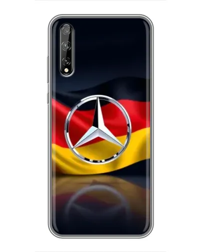 Чехол для Huawei P Smart Pro с картинкой «Mercedes — флаг Германии»