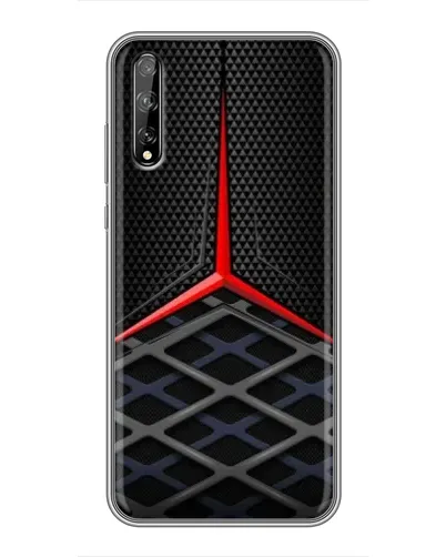 Чехол для Huawei P Smart Pro с картинкой «Mercedes Carbon Grid»