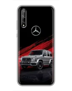 Чехол для Huawei P Smart Pro с картинкой «Mercedes G-Class красный»