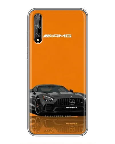 Чехол для Huawei P Smart Pro с картинкой «Оранжевый Mercedes AMG»