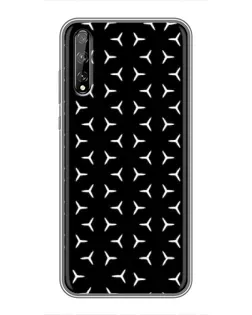 Чехол для Huawei P Smart Pro с картинкой «Mercedes паттерн звезд»