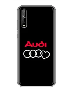 Чохол для Huawei P Smart Pro з картинкою «Логотип Audi Heart»