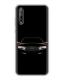 Чохол для Huawei P Smart Pro з картинкою «Audi — нічний контур»