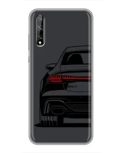 Чохол для Huawei P Smart Pro з картинкою «Задня частина Audi — арт»