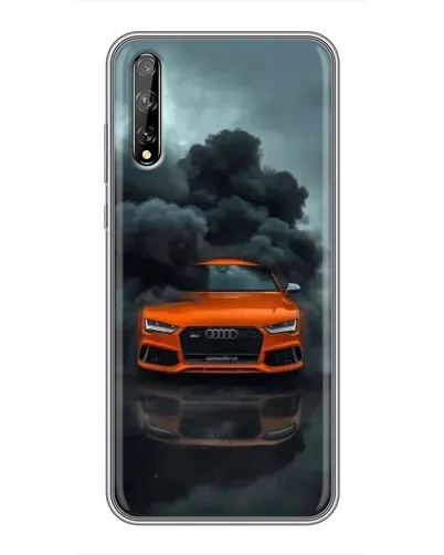 Чехол для Huawei P Smart Pro с картинкой «Audi в облаках дыма» Чехол для Huawei P Smart Pro с картинкой «Audi в облаках дыма»