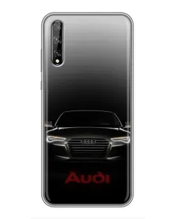 Чохол для Huawei P Smart Pro з картинкою «Audi — градієнтний контур»