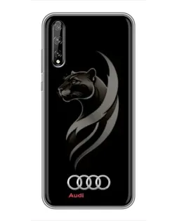 Чохол для Huawei P Smart Pro з картинкою «Графіка — пантера та Audi»